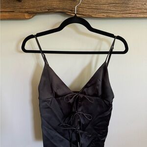 Zara Black Satin Camisole